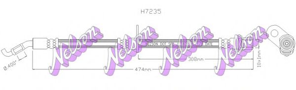 H7235 BROVEX-NELSON Brake Hose