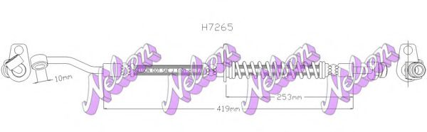 H7265 BROVEX-NELSON Brake Hose