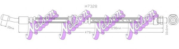 H7328 BROVEX-NELSON Brake Hose