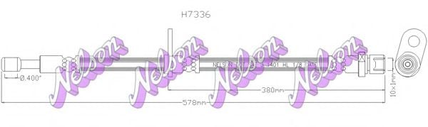 H7336 BROVEX-NELSON Brake Hose