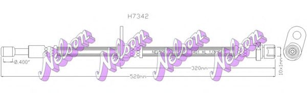 H7342 BROVEX-NELSON Brake System Brake Hose