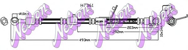 H7361 BROVEX-NELSON Brake System Brake Hose