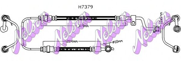 H7379 BROVEX-NELSON Brake System Brake Hose