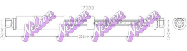 H7389 BROVEX-NELSON Brake System Brake Hose