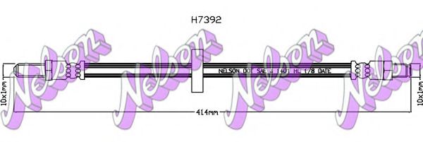 H7392 BROVEX-NELSON Brake System Brake Hose