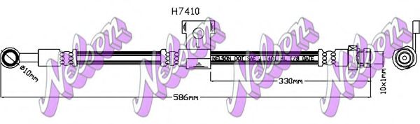 H7410 BROVEX-NELSON Brake System Warning Contact, brake pad wear