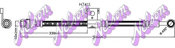 H7411 BROVEX-NELSON Brake Hose