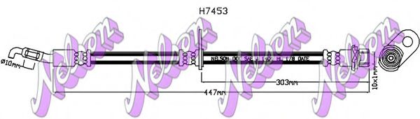 H7453 BROVEX-NELSON Brake System Warning Contact, brake pad wear