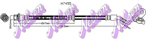 H7455 BROVEX-NELSON Brake Hose