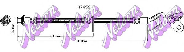 H7456 BROVEX-NELSON Brake System Brake Hose