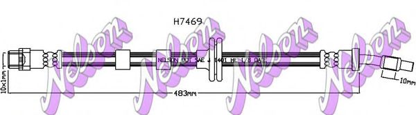 H7469 BROVEX-NELSON Тормозной шланг