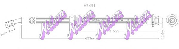 H7491 BROVEX-NELSON Brake System Brake Hose