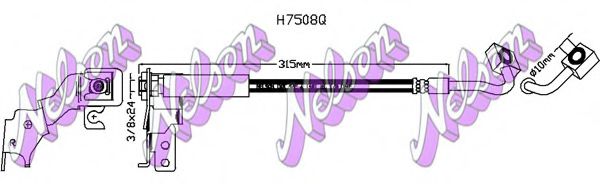 H7508Q BROVEX-NELSON Brake System Brake Hose