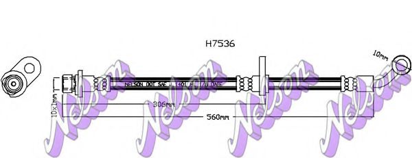 H7536 BROVEX-NELSON Brake Hose