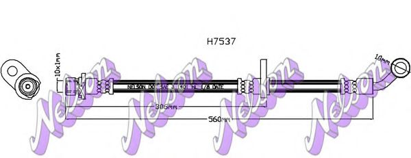 H7537Q BROVEX-NELSON Brake System Brake Hose