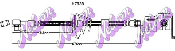 H7538 BROVEX-NELSON Brake Hose