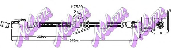 H7539 BROVEX-NELSON Brake System Brake Hose