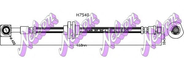 H7540 BROVEX-NELSON Brake System Brake Hose