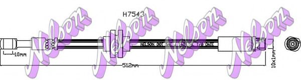 H7543 BROVEX-NELSON Brake Hose