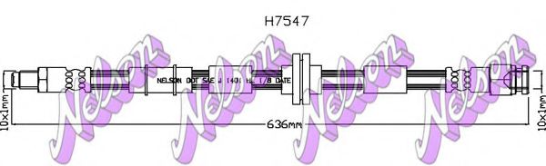 H7547 BROVEX-NELSON Brake System Brake Hose