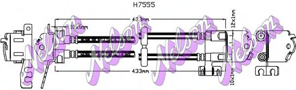 H7555 BROVEX-NELSON Brake Hose