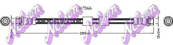 H7566 BROVEX-NELSON Brake System Brake Hose