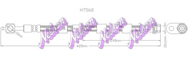H7568 BROVEX-NELSON Brake System Brake Hose