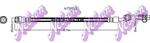 H7590Q BROVEX-NELSON Brake Hose