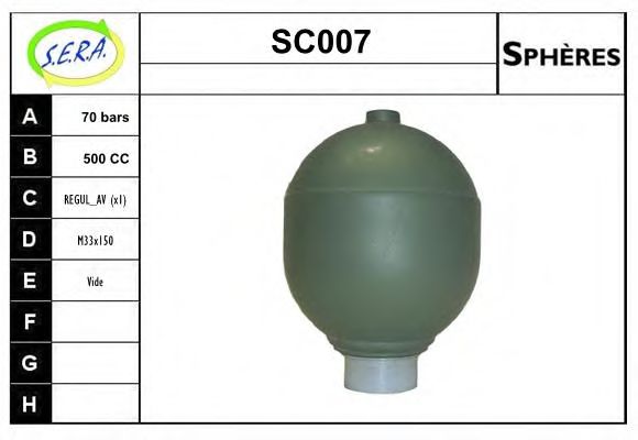 SC007 SERA Suspension Sphere, pneumatic suspension