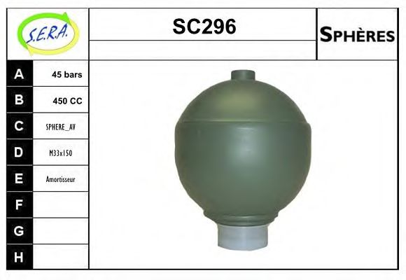 SC296 SERA Suspension Sphere, pneumatic suspension