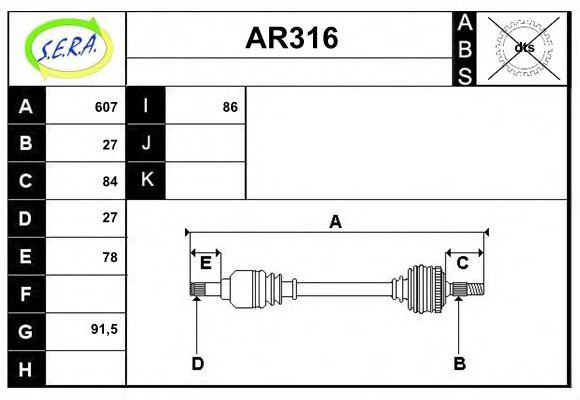 AR316 SERA Air Supply Air Filter
