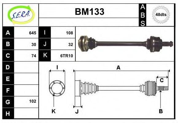 BM133 SERA Radiator, engine cooling