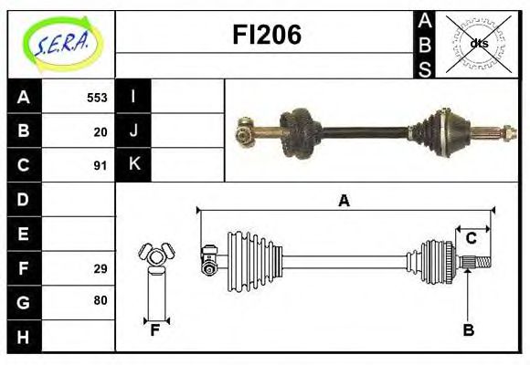 FI206 SERA Fuel filter