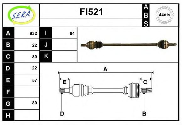 FI521 SERA Fuel Supply System Fuel filter