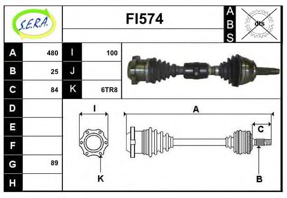 FI574 SERA Fuel filter