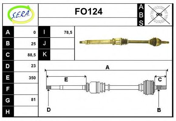 FO124 SERA Wheel Suspension Ball Joint