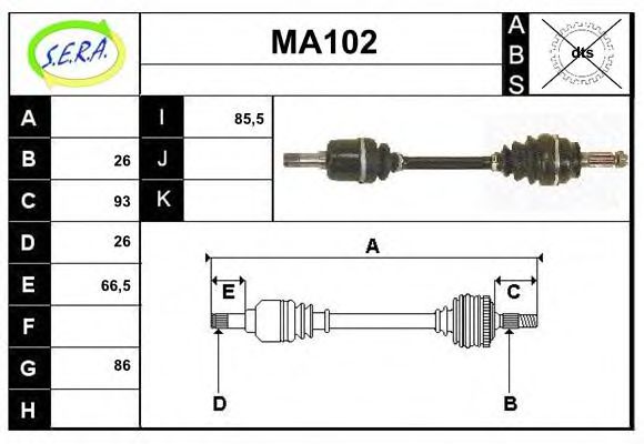 MA102 SERA Mixture Formation Air Mass Sensor