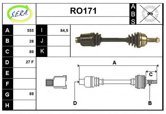 RO171 SERA Steering Tie Rod End