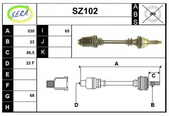 SZ102 SERA Steering Tie Rod End