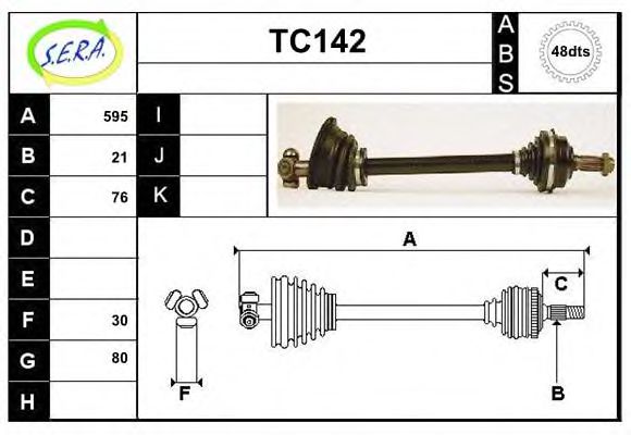 TC142 SERA Wheel Suspension Ball Joint