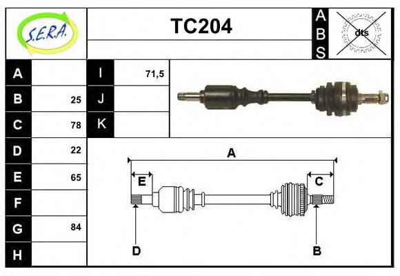 TC204 SERA Wheel Suspension Ball Joint