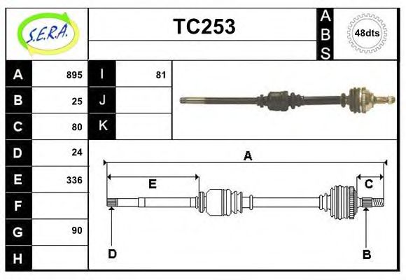 TC253 SERA Wheel Suspension Ball Joint