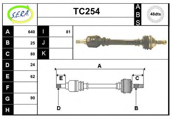 TC254 SERA Wheel Suspension Ball Joint