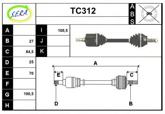 TC312 SERA Wheel Suspension Ball Joint