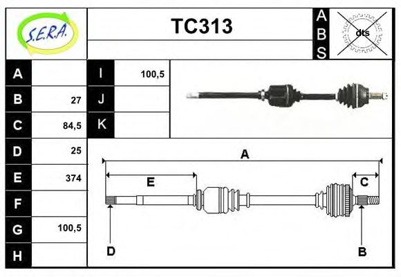 TC313 SERA Wheel Suspension Ball Joint