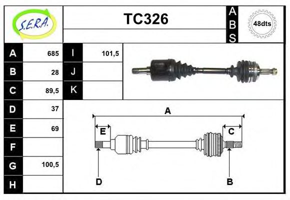 TC326 SERA Wheel Suspension Ball Joint
