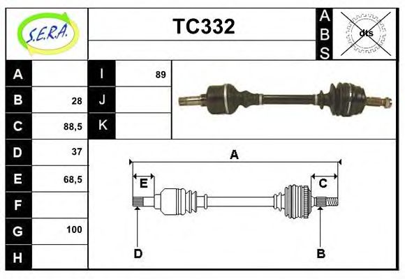 TC332 SERA Wheel Suspension Ball Joint