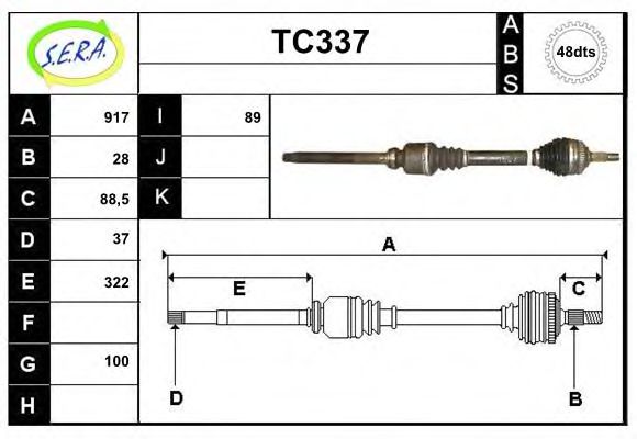 TC337 SERA Wheel Suspension Ball Joint