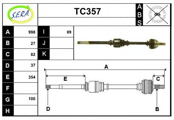 TC357 SERA Wheel Suspension Ball Joint