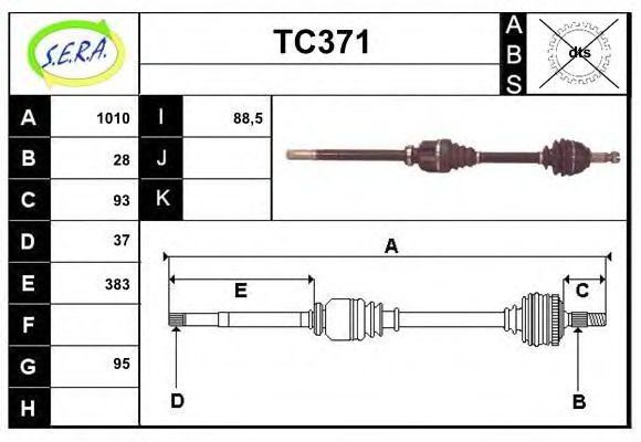 TC371 SERA Wheel Suspension Ball Joint